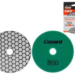 Алмазный гибкий шлифкруг "Черепашка" 100мм P800 сух. GEPARD (GP5023-800)