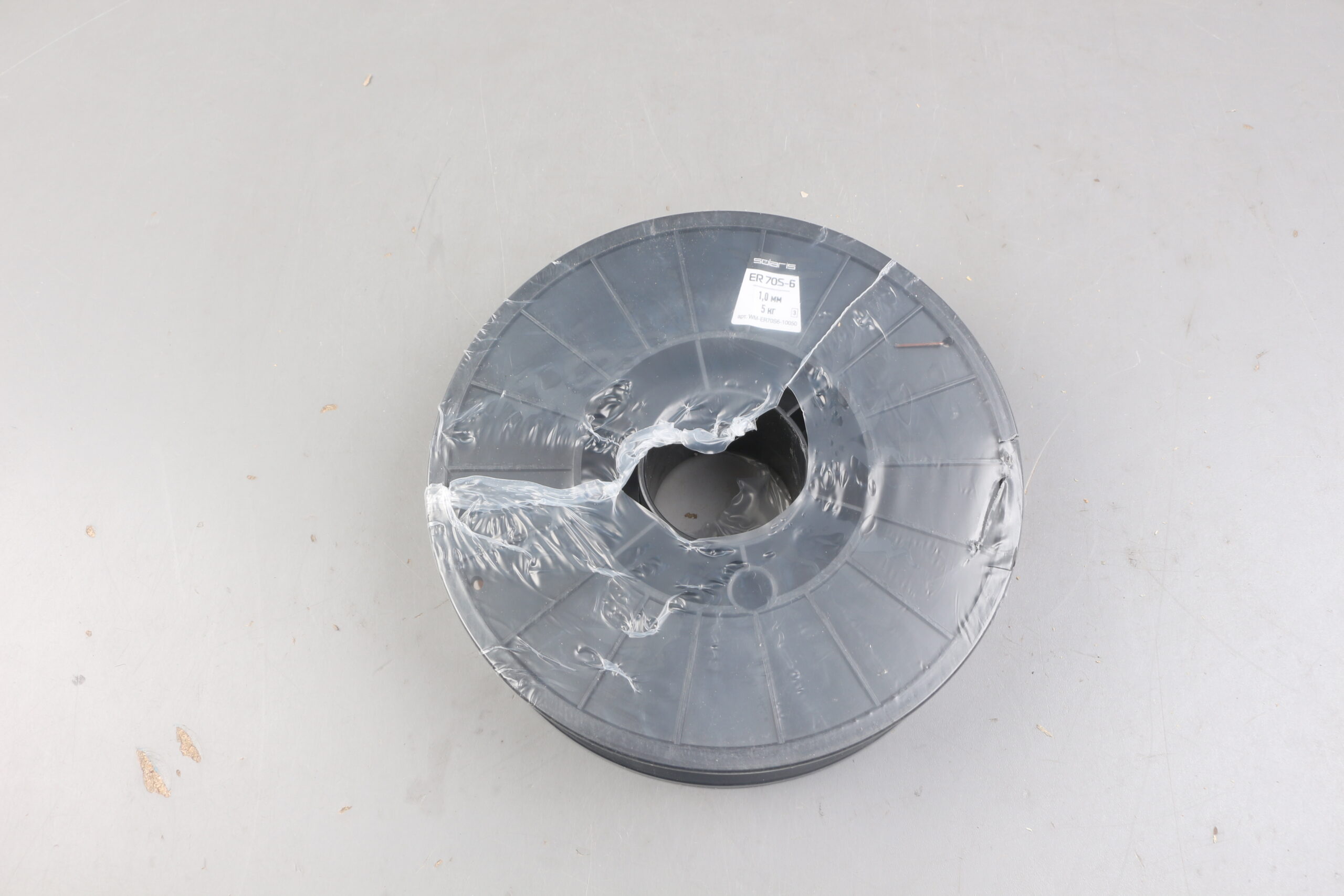 Проволока сварочная омедненная ER 70S-6 ф1,0мм (катушка D200 5 кг) SOLARIS уцененный (0038734640)