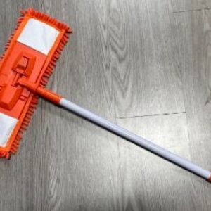 Швабра для пола с насадкой из шенилла, оранжевая, PERFECTO LINEA