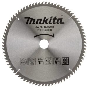 Диск пильный 260х30х2,6 мм 80 зуб. по дереву MAKITA