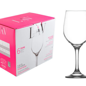 Набор бокалов для вина, 6 шт., 480 мл, серия Fame, LAV