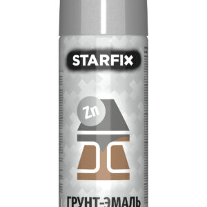Грунт-эмаль цинконаполненная STARFIX серебристая, 520 мл