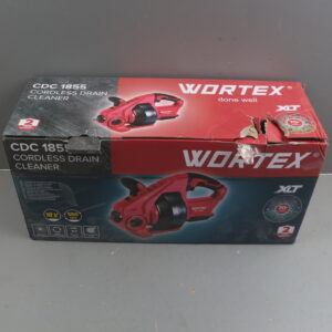 Аккум. прочистная машина WORTEX CDC 1855 в кор. ALL1 XLT SET 0-550 об/мин, трос 7,6 м. уцененный (