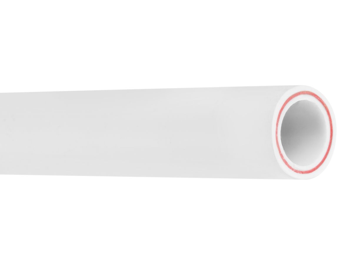 Труба ПП стекловолокно 25х4,2 PN25 SDR6 бел. 4м AV Engineering