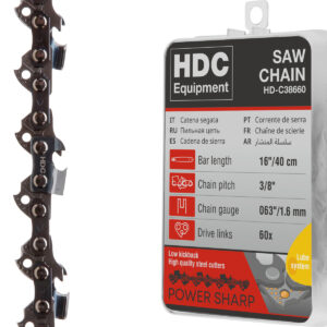 Цепь 40 см 16" 3/8" 1.6 мм 60 зв. (в пласт. боксе) HDC