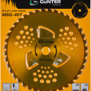 Нож для мотокосы 40 зуб. 255х1.3х25.4 мм GUNTER