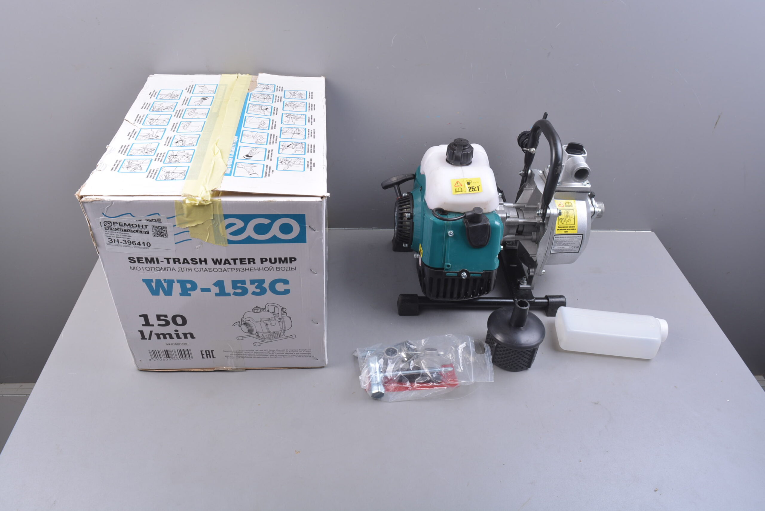 б/у Мотопомпа бензиновая ECO WP-153C уцененный (0107592494)