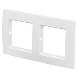 Рамка 2-местная белая, Стандарт, Юпитер